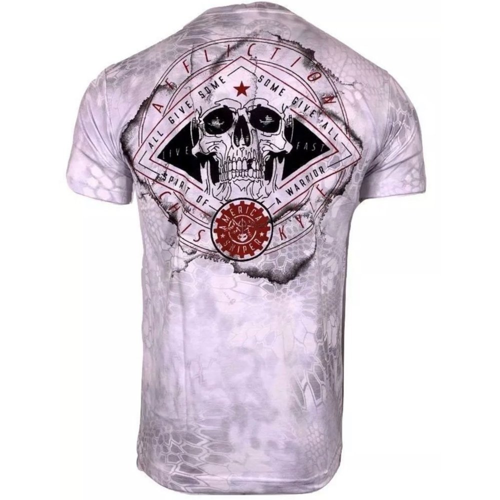 AFFLICTION Men's T-Shirt S/S CHRIS KYLE UP WIND - Picture 8 of 10